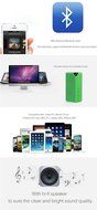 OWIKAR X3 Mini Portable Wireless Bluetooth Speakers Handfree Speakerphone Built-in Mic Support TF FM Line In Radio...