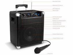 ION Block Rocker Bluetooth Portable Speaker System with Auxiliary USB Charger with extended 75 hour battery (Certified... N8