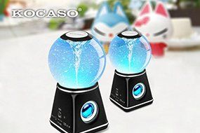 Kocaso Cyclone Water Dancing Globe Speaker with Bluetooth 4.0 (Wireless, 3 Color Dancing Water Speaker) - Black
