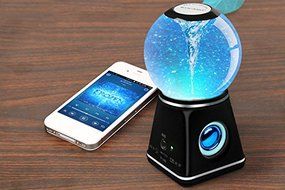 Kocaso Cyclone Water Dancing Globe Speaker with Bluetooth 4.0 (Wireless, 3 Color Dancing Water Speaker) - Black N2