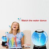 Kocaso Cyclone Water Dancing Globe Speaker with Bluetooth 4.0 (Wireless, 3 Color Dancing Water Speaker) - Black N4