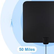 Anpro Ultra-Thin Amplified HDTV Aerial TV Antenna, 50 Mile Range Indoor HDTV Antenna for Digital Freeview and... N2