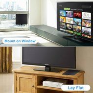 Anpro Ultra-Thin Amplified HDTV Aerial TV Antenna, 50 Mile Range Indoor HDTV Antenna for Digital Freeview and... N5