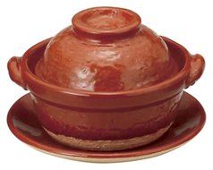 Akaraku for 1person 5.9inch Donabe Japanese Hot pot Brown Ceramic Made in Japan