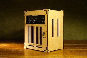 DIY Bluetooth Speaker Kit - Wireless HiFi stereo bluetooth amplifier with 2 drivers in a wood cabinet N2