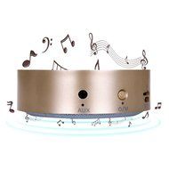 Aolyty Portable Mini Wireless Bluetooth Speaker Outdoor Touch Screen Subwoofer Small Steel Cannon Golden N2