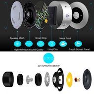 Aolyty Portable Mini Wireless Bluetooth Speaker Outdoor Touch Screen Subwoofer Small Steel Cannon Golden N5