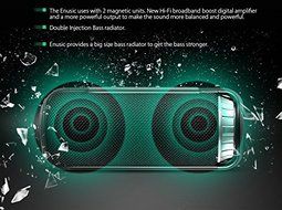 Waterproof Bluetooth Speaker, EIVOTOR Portable Wireless Outdoor Stereo Music Player Soundcup With EQ Mode, Enhanced... N2