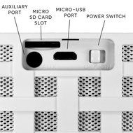 KONCERT Portable NFC Bluetooth Wireless Speaker with Call Speakerphone System WHITE (Touch control, 6 watt Total... N7