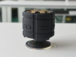 Waterproof Portable Bluetooth Speaker Super Bass, Powerful Sound, Whell Shape Design with speaker phone function N2