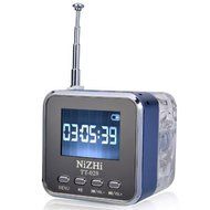 Portable Mini Music MP3/4 Player Micro SD/TF USB Disk Speaker Amplifier FM Radio(Green/Rose/Blue/Silver/Black/...
