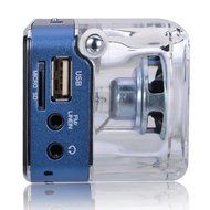 Portable Mini Music MP3/4 Player Micro SD/TF USB Disk Speaker Amplifier FM Radio(Green/Rose/Blue/Silver/Black/... N4