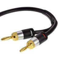 Mediabridge 16AWG ULTRA Series Speaker Cable with Dual Gold Plated Banana Tips (6 Feet) - CL2 Rated - High Strand...