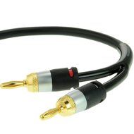 Mediabridge 16AWG ULTRA Series Speaker Cable with Dual Gold Plated Banana Tips (6 Feet) - CL2 Rated - High Strand... N7
