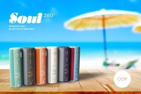 iJoy Soul 360 Premium Portable Wireless Bluetooth Speaker 360 Degrees With Built In Mic 10 hour battery life and... N6