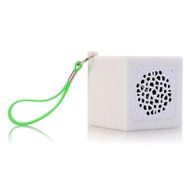 Muangan Mini Portable Cube Stereo Wireless Bluetooth Speaker for SmartPhone Tablet (WHITE)