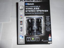 Rechargeable Wireless Stereo Speaker (Black)