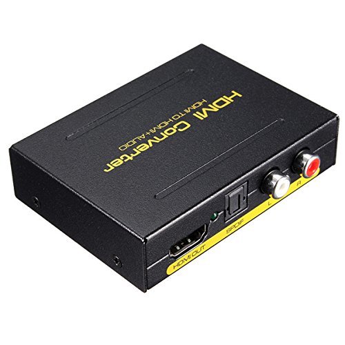 5.1CH 1080P HDMI to HDMI SPDIF RCA L/R Audio Splitter Extractor Converter N3