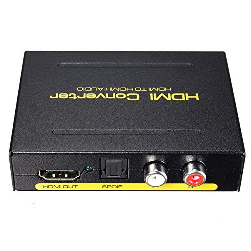 5.1CH 1080P HDMI to HDMI SPDIF RCA L/R Audio Splitter Extractor Converter N5