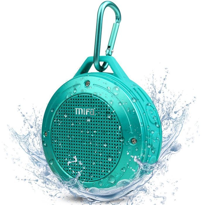 MIFA F10 IP56 Outdoor Bluetooth 4.0 Speaker Blue Color,Built-in mic,Rechargeable battery,5Hours Playtime,3W,DSP...