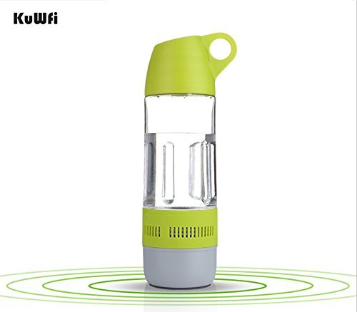KuWFi Outdoor Sport water Bottle Bluetooth speaker 2 in 1 400ml Bottle Portable 10m Wireless Bluetooth 4.0 Speaker... N2