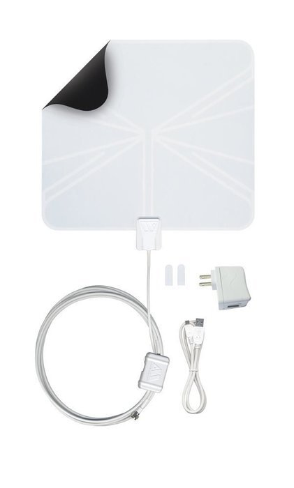 Winegard FlatWave Amped FL5500A Amplified Digital Indoor HD TV Antenna (OTA / High-VHF / UHF / Ultra-Thin / Black...