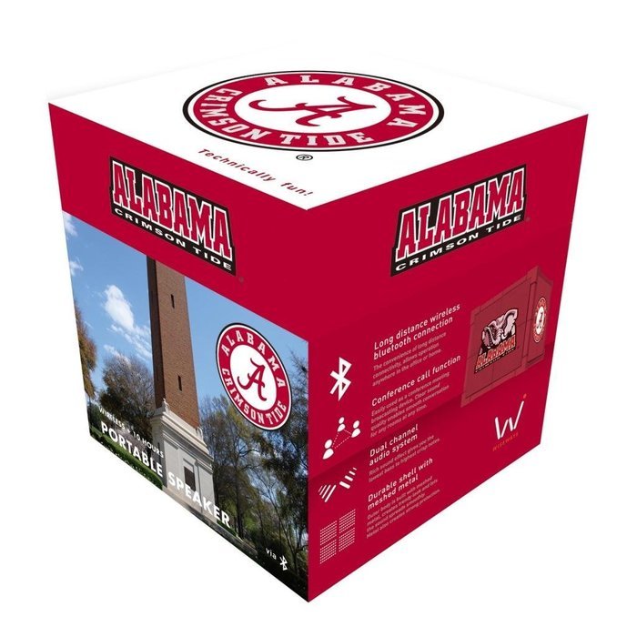 Wiseways Kube Bluetooth Collegiate Speaker for Alabama school N2