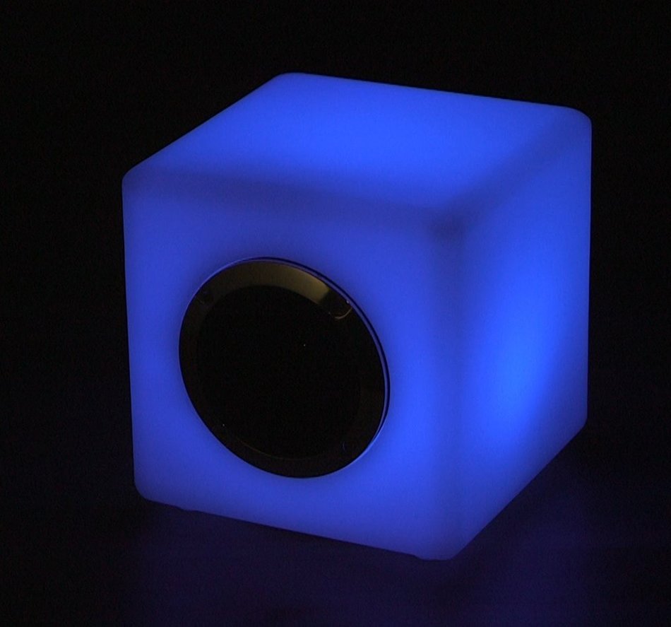 Light-Show, New Age Luminous Cube, Bluetooth LED Light Pulsing Speaker N2