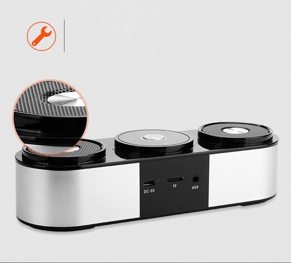 PowerLead Pspe PSP007 10W Portable Wireless Speakers Bluetooth Speakers Computer Speaker with Enhanced Bass Resonator N8