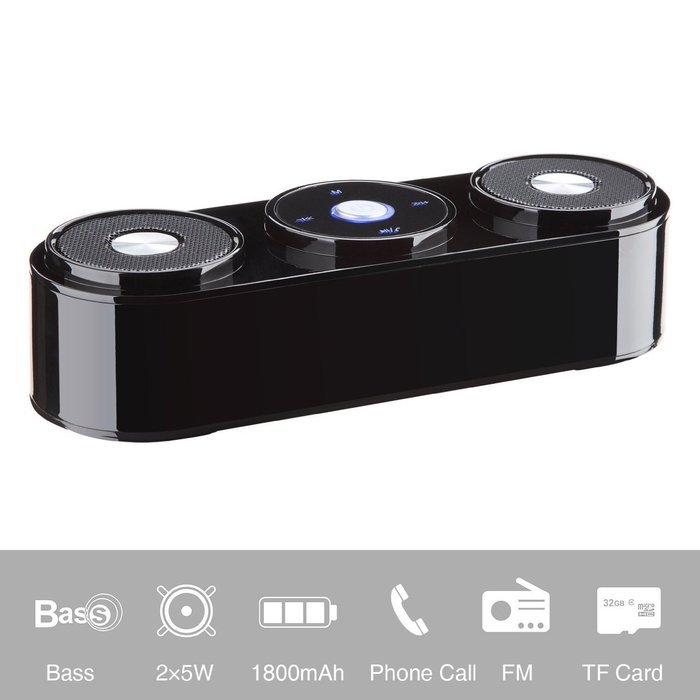 PowerLead Pspe PSP007 10W Portable Wireless Speakers Bluetooth Speakers Computer Speaker with Enhanced Bass Resonator N26