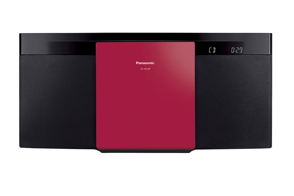 Panasonic SC-HC29-R Red 20W High-Quality Silm Stylish Micro Hi-Fi System with Wireless Audio Streaming via Bluetooth...