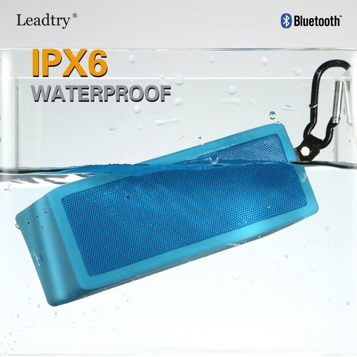 LeadTry&reg; Wireless Bluetooth Water Resistant Shower Speaker IPX6 Waterproof Portable Speakerphone with Built-in... N11