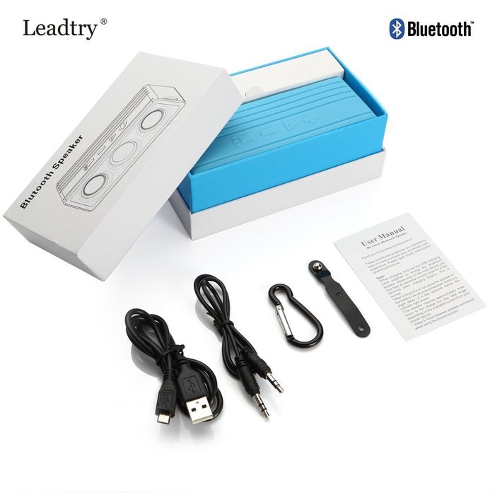 LeadTry&reg; Wireless Bluetooth Water Resistant Shower Speaker IPX6 Waterproof Portable Speakerphone with Built-in... N12