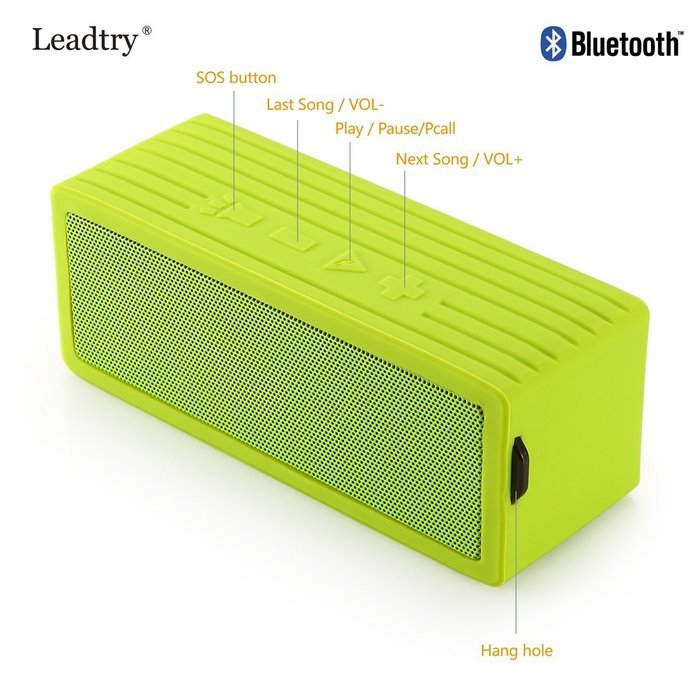 LeadTry&reg; Wireless Bluetooth Water Resistant Shower Speaker IPX6 Waterproof Portable Speakerphone with Built-in... N13