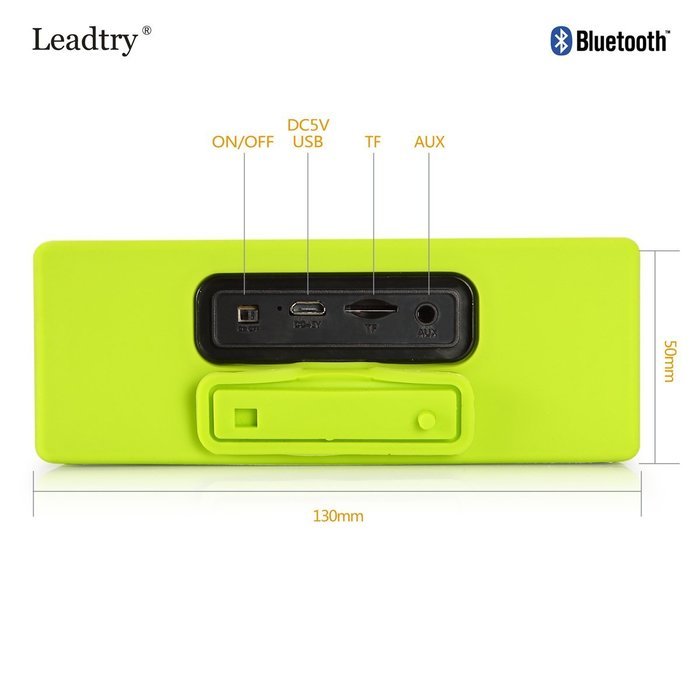 LeadTry&reg; Wireless Bluetooth Water Resistant Shower Speaker IPX6 Waterproof Portable Speakerphone with Built-in... N14