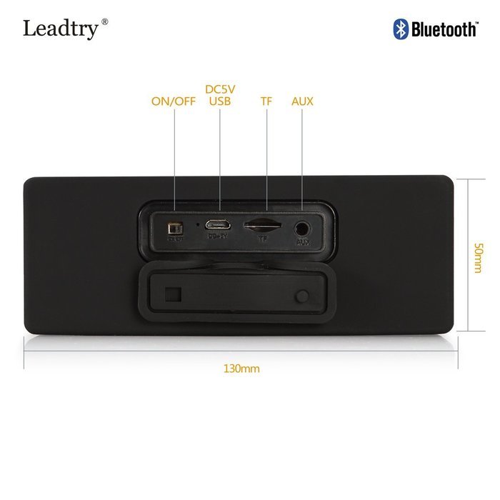 LeadTry&reg; Wireless Bluetooth Water Resistant Shower Speaker IPX6 Waterproof Portable Speakerphone with Built-in... N20