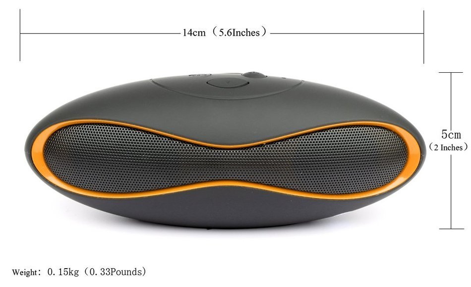 Bluetooth speaker,Ubit Wireless Bluetooth Stereo Speaker Built-in Mic for Speakerphone-Portable,FM,TF Card N15