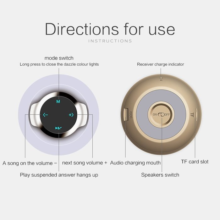 Bluetooth Speakers,Guojia Mini Portable Color Changing LED Light Wireless HI-FI Surround Stereo Sound Speaker... N5