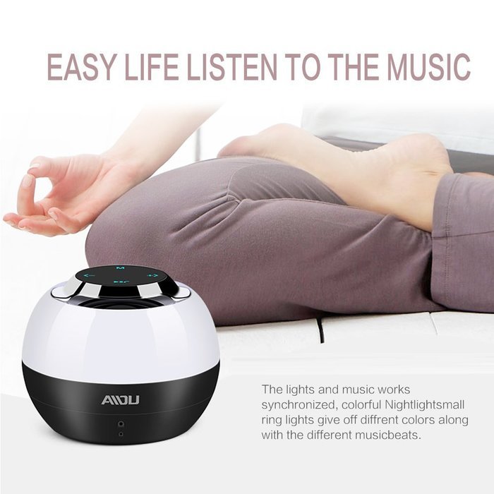 Bluetooth Speakers,Guojia Mini Portable Color Changing LED Light Wireless HI-FI Surround Stereo Sound Speaker... N6