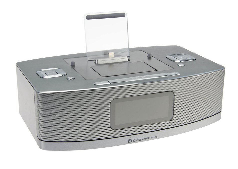 Chelsea Apple Certified Dual-Docking 30-Pin and Lightning Ports Speaker with Bluetooth for Smartphones