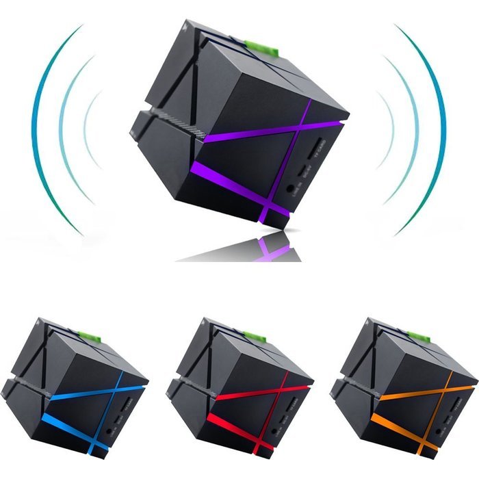 Solarphy LED Flash Bluetooth Speakers Portable Wireless 360 Degree Stereo Outdoor Speakers Support TF Card, 3.5mm... N3