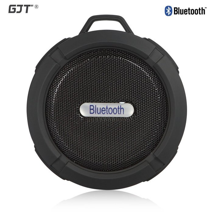 GJT Wireless Bluetooth Waterproof Portable Shower Speaker 3.0 with Built-in Mic and Suction Cup - Blue N15