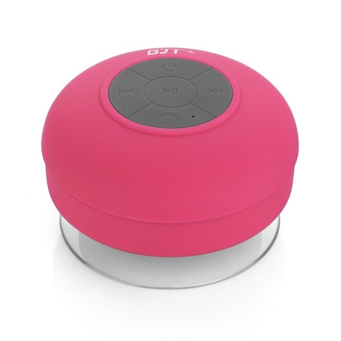 GJT Wireless Bluetooth Waterproof Portable Shower Speaker 3.0 with Built-in Mic and Suction Cup - Blue N37