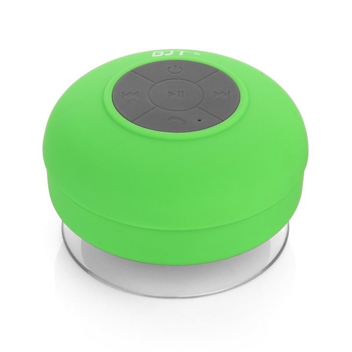 GJT Wireless Bluetooth Waterproof Portable Shower Speaker 3.0 with Built-in Mic and Suction Cup - Blue N55