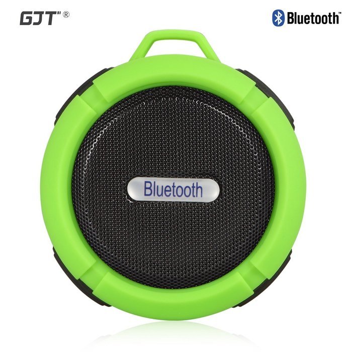 GJT Wireless Bluetooth Waterproof Portable Shower Speaker 3.0 with Built-in Mic and Suction Cup - Blue N61