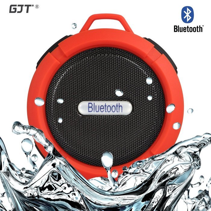 GJT Wireless Bluetooth Waterproof Portable Shower Speaker 3.0 with Built-in Mic and Suction Cup - Blue N67