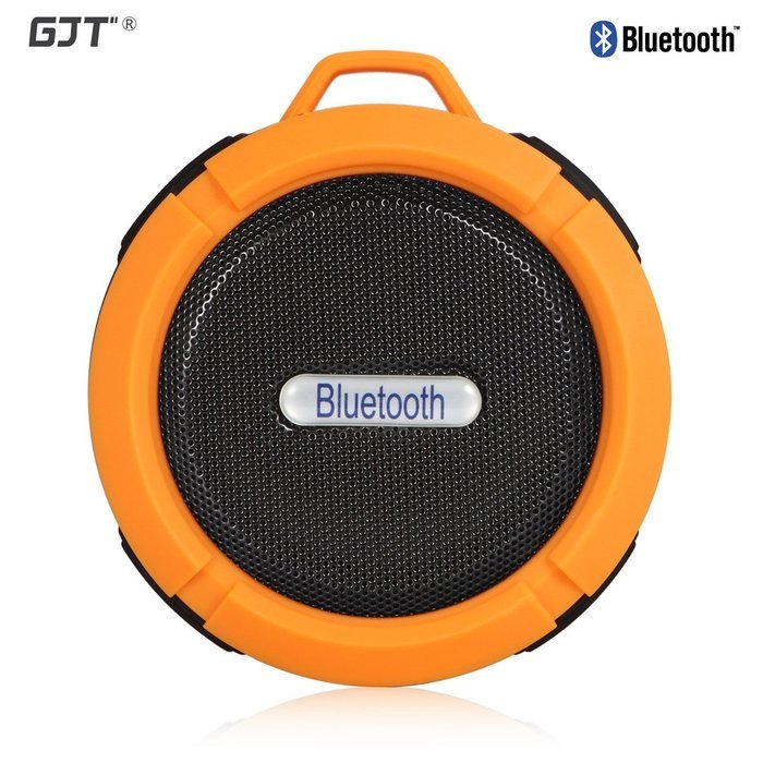 GJT Wireless Bluetooth Waterproof Portable Shower Speaker 3.0 with Built-in Mic and Suction Cup - Blue N75