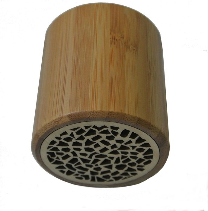 Mini Wooden Bluetooth Wireless Speaker, BLUETTEK Portable Rechargeable Wood Stereo Audio Speaker with Built-In... N3