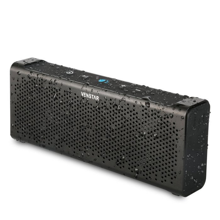 Venstar Waterproof Wireless Bluetooth 4.0 Speaker, Aluminum Portable Stereo Speaker, 1800mAH Battery Built-in...