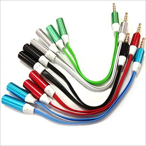 3.5mm 1 Male to 2 Female Earphone Stereo Audio Extension Y Splitter Cable Cord For iPhone Samsung Smartphone Color... N3